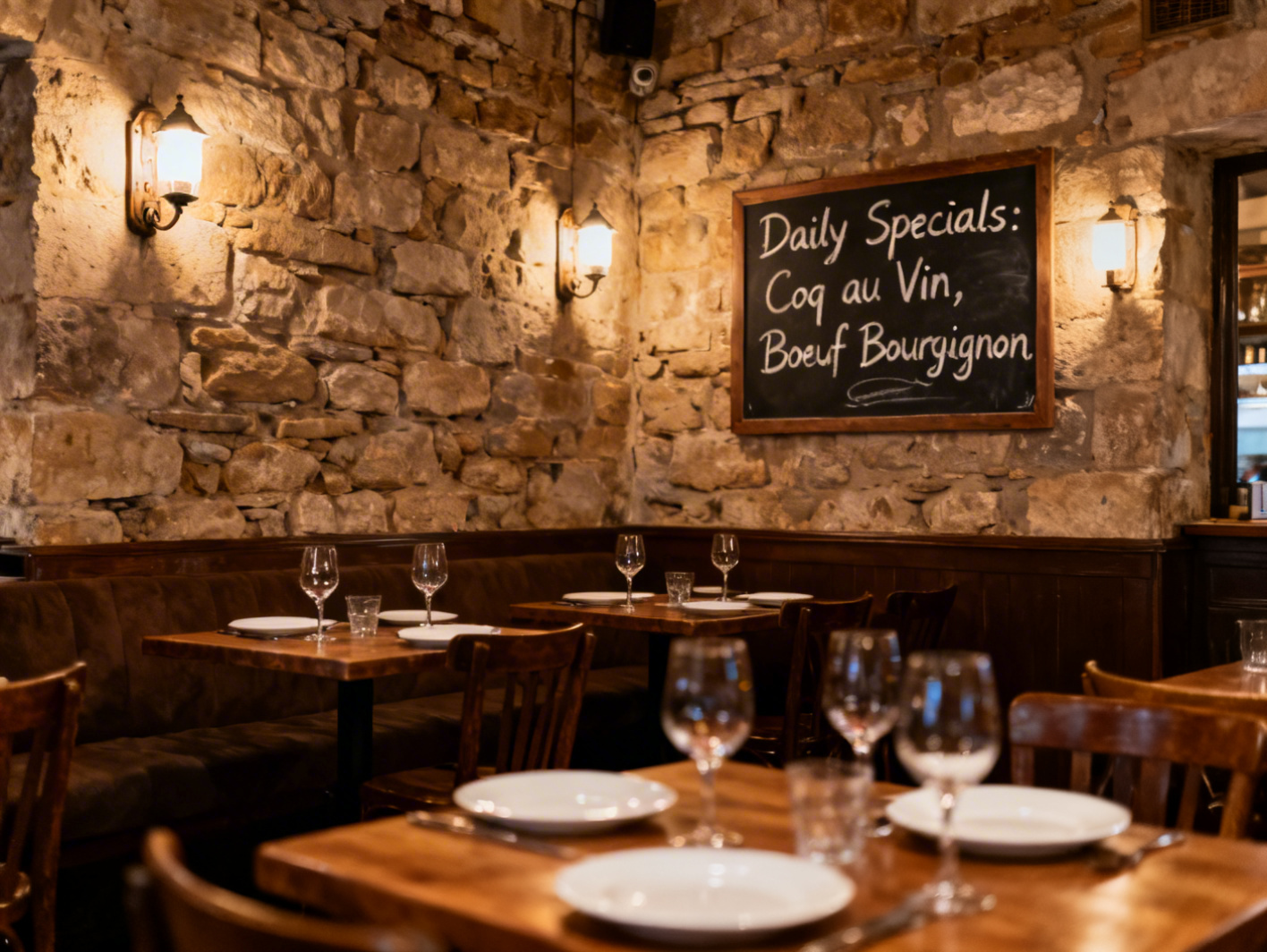 Terrasse de restaurant dans une ruelle du centre historique de Besançon