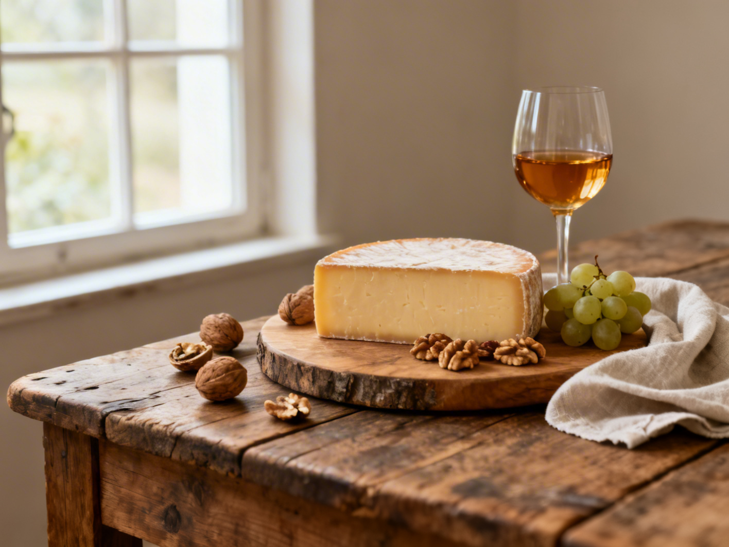 Meule de Comté affinée et charcuteries franc-comtoises